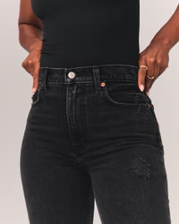 Women's Curve Love 90s Ultra High Rise Straight Jeans | Women's Bottoms | Abercrombie.com | Abercrombie & Fitch (US)