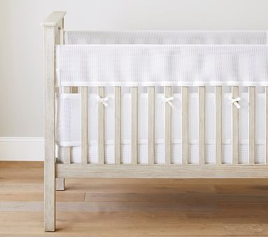 Blythe Upholstered Convertible Crib | Pottery Barn Kids