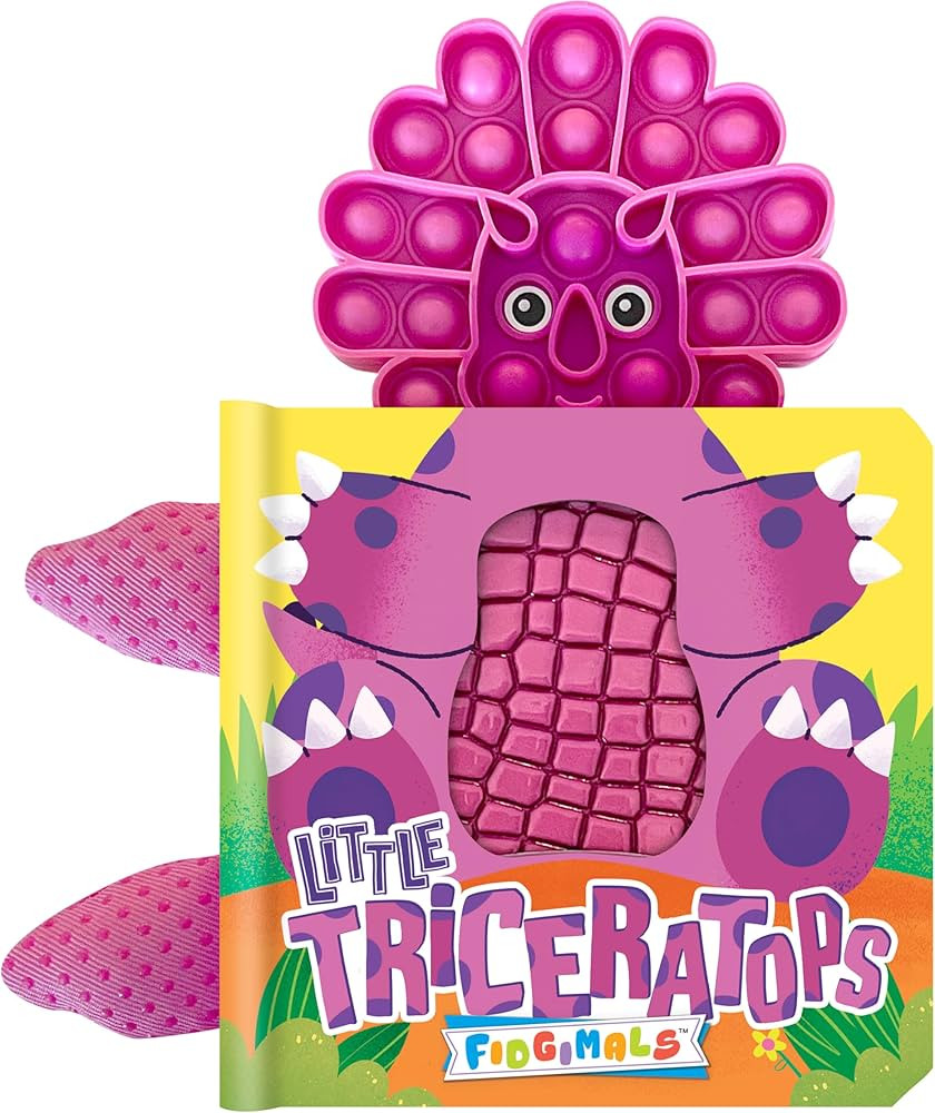 Fidgimals Little Triceratops Dinosaur Baby Book | Educational Children's Books, Sensory Board Boo... | Amazon (US)
