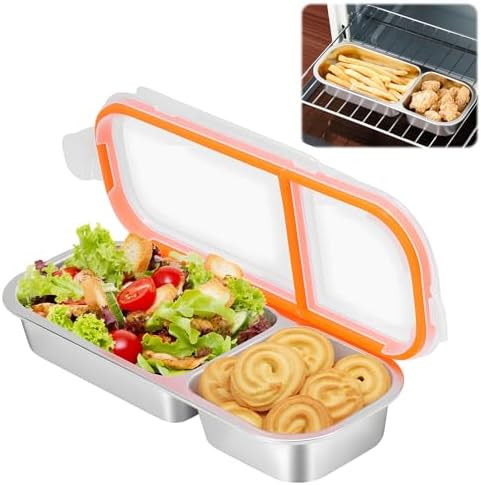 Grab and Go Snack Containers Reusable,Stainless Steel Snack Containers,Reusable Snacks Containers... | Amazon (US)