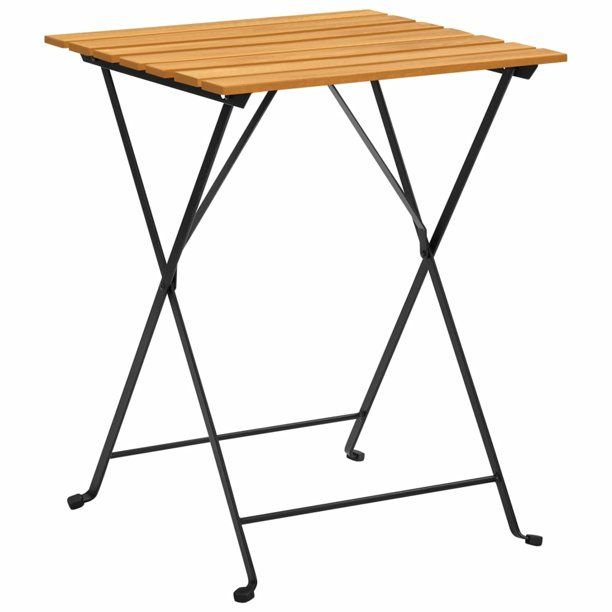 Suzicca Bistro Table 21.7"x21.3"x28" Solid Acacia Wood - Walmart.com | Walmart (US)