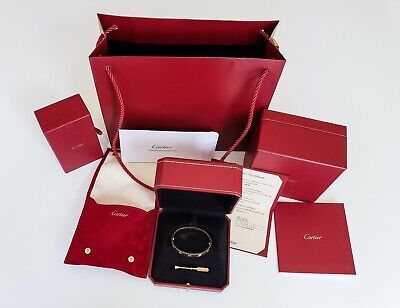 Authentic Cartier Love Bracelet 18K Yellow Gold, Size 17, Ships Free!  | eBay | eBay US