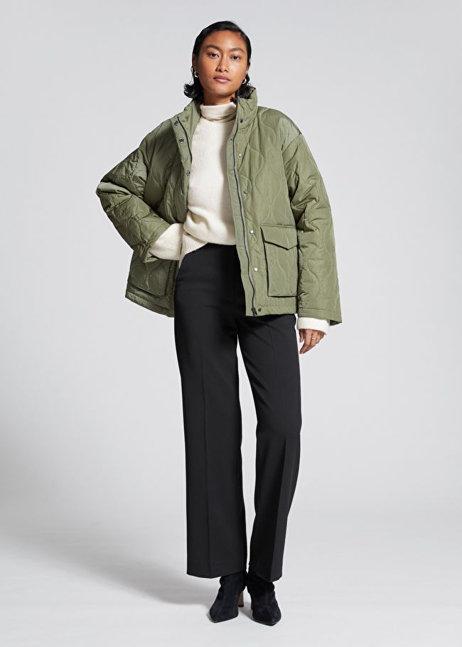 Relaxed Wave Quilted Jacket | & Other Stories US