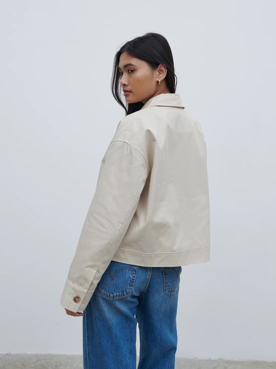 Isla Cropped Trench Coat | Pretty Lavish (UK)