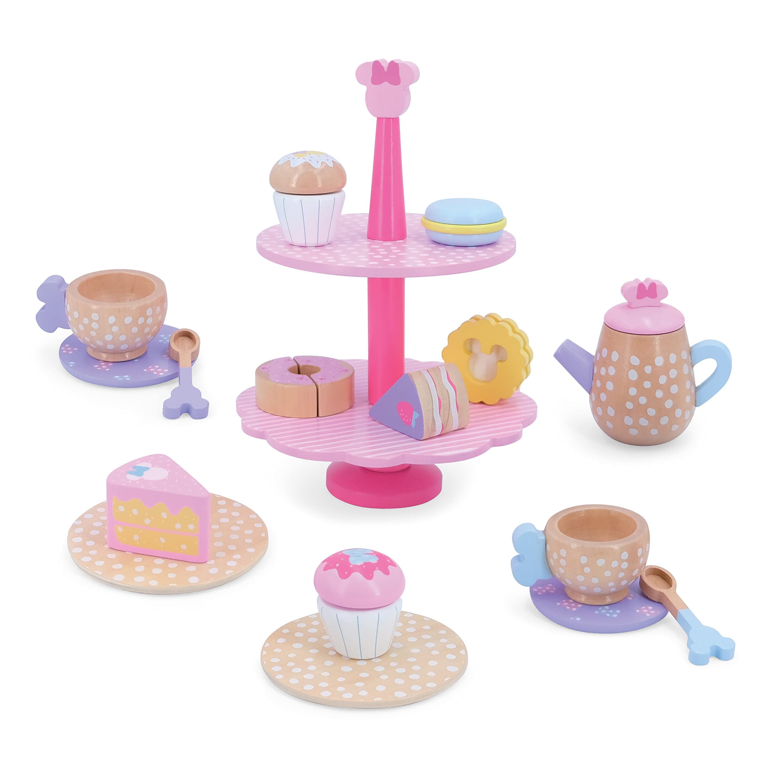 Just Play Disney Wooden Toys Minnie Mouse Tea Set, Pretend Play, Officially Licensed Kids Toys fo... | Amazon (US)