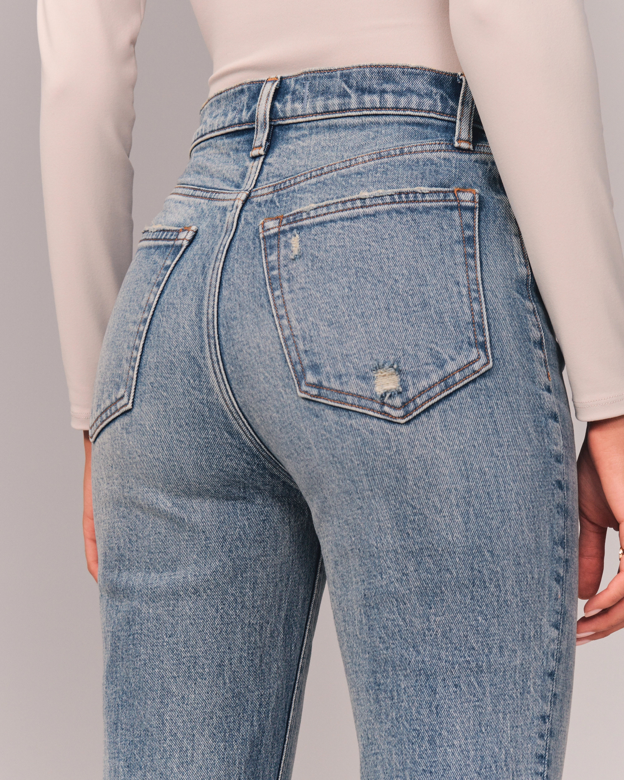 Ultra High Rise Kick Flare Jeans | Abercrombie & Fitch (US)