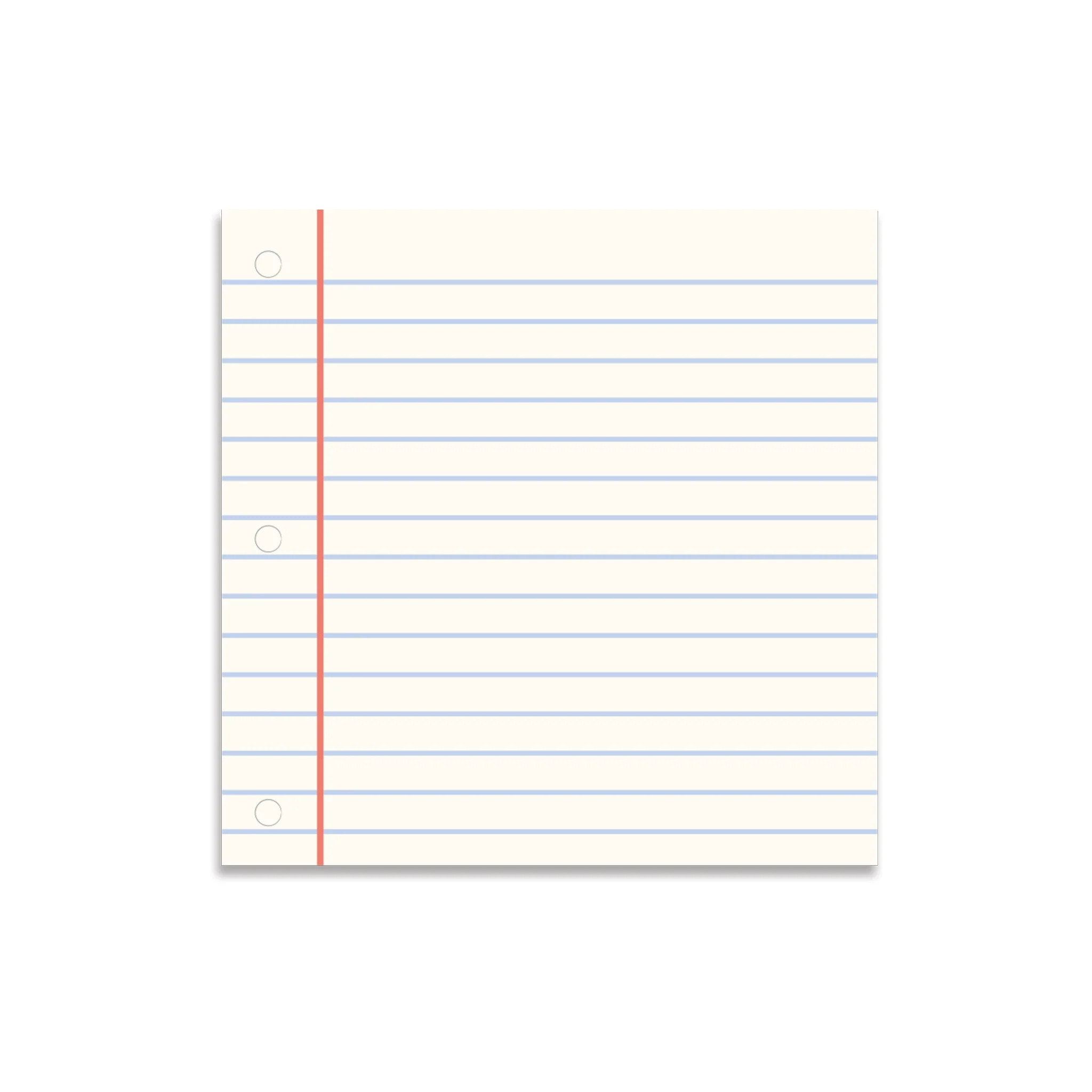 Notebook Paper Cocktail Napkin | My Mind's Eye