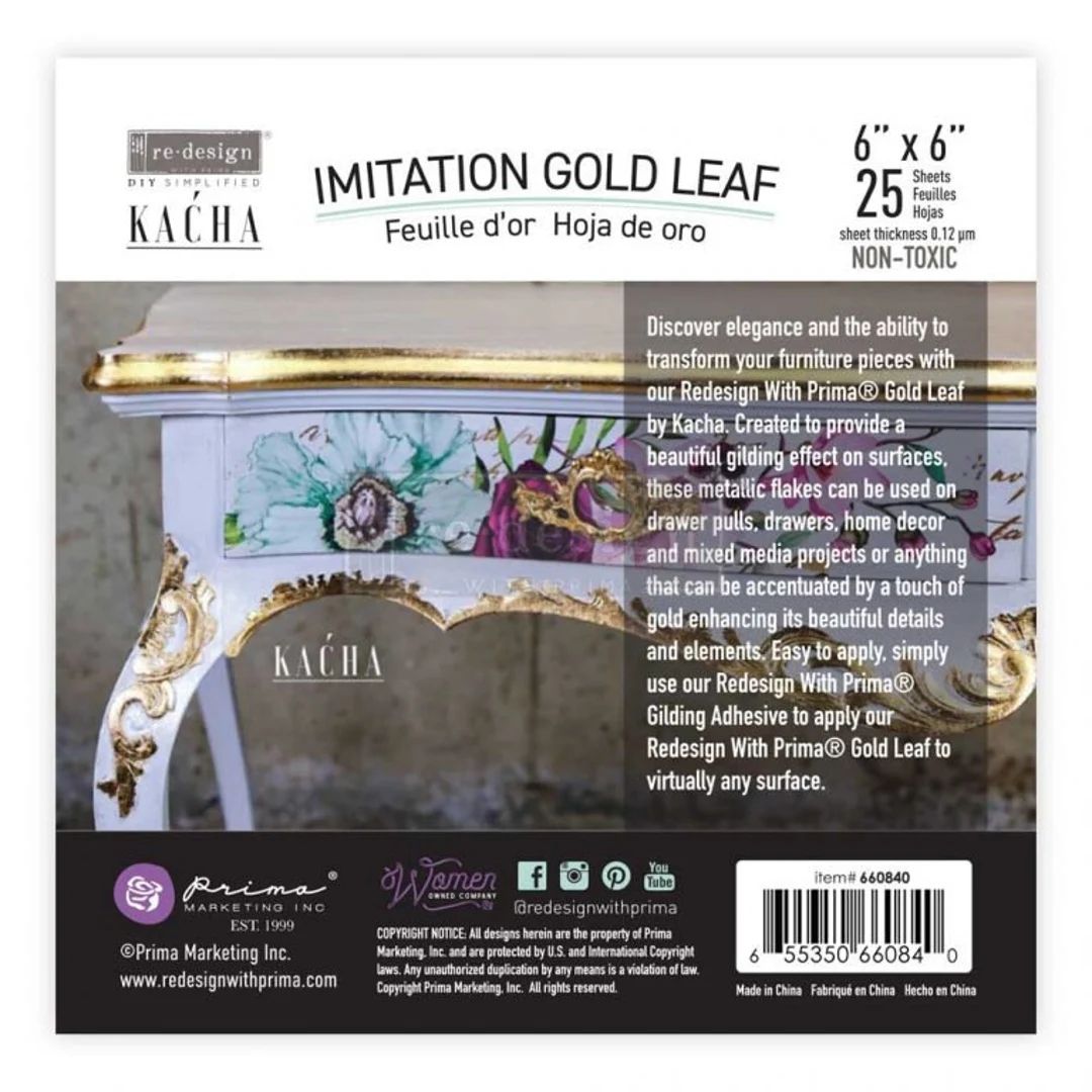 Redesign With Prima Kacha Imitation Gold Leaf FREE SHIPPING - Etsy | Etsy (US)