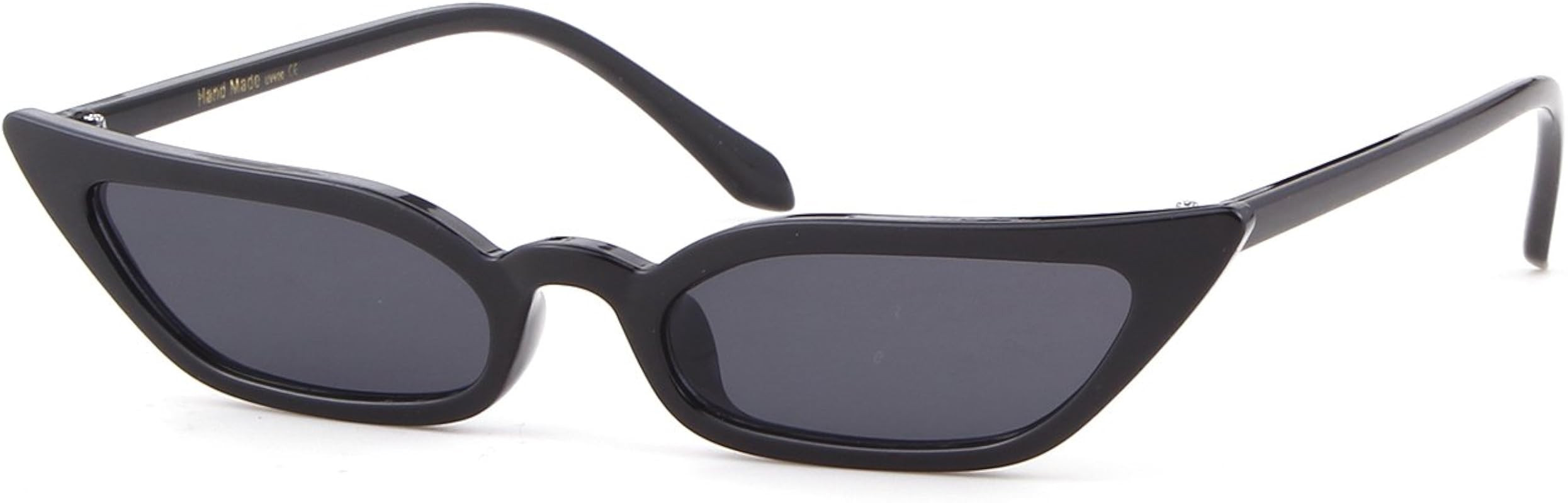 ADE WU Retro Cat Eye Sunglasses for Women Trendy Vintage Narrow Cateye Glasses UV Protection | Amazon (US)