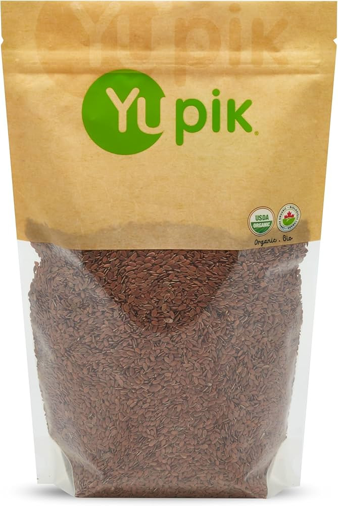 Yupik Organic Brown Flax Seeds, 2.2 lb (35.2 oz), Gluten-Free, Non-GMO, Kosher, Vegan, Raw Seeds,... | Amazon (US)