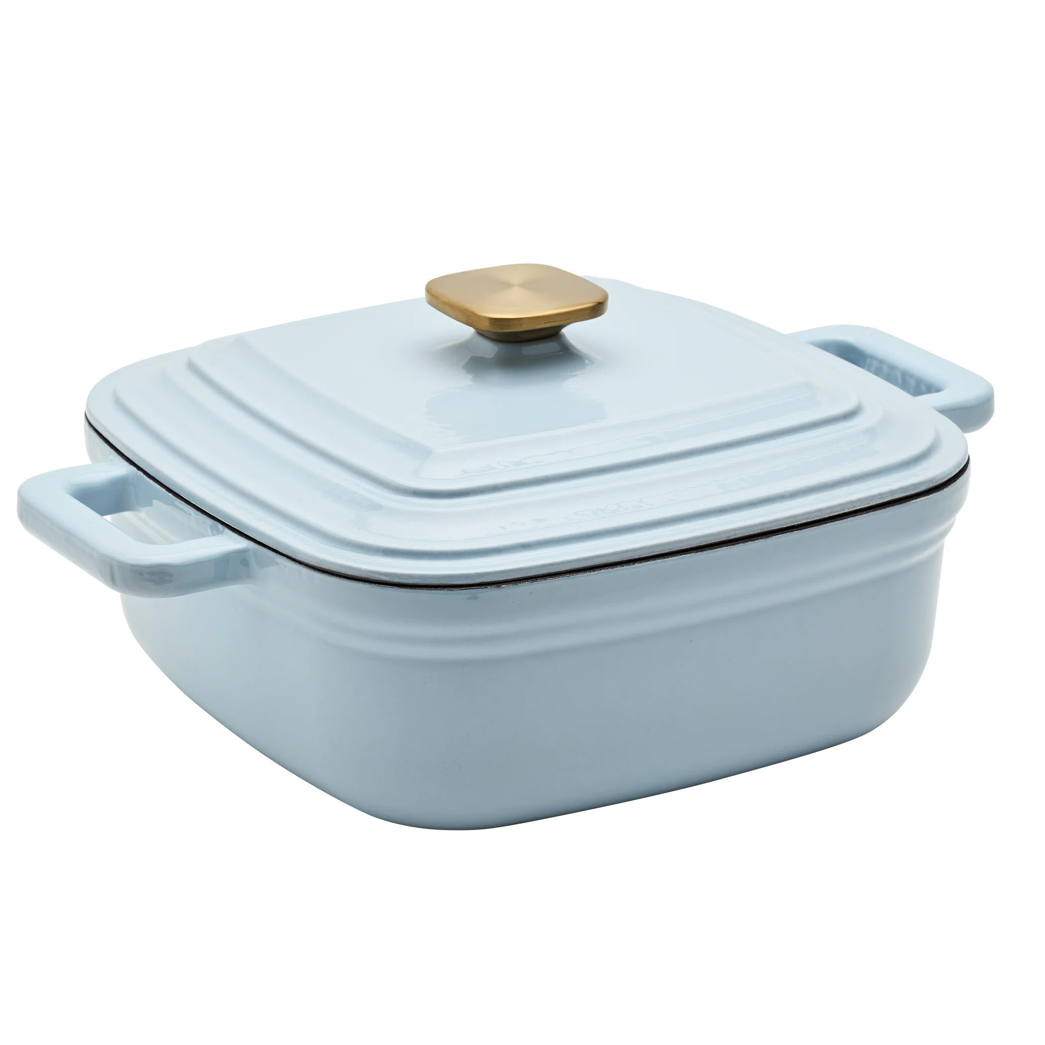 Smith & Clark 4-Quart Enameled Cast Iron Square Dutch Oven Pot With Lid, | Wayfair North America
