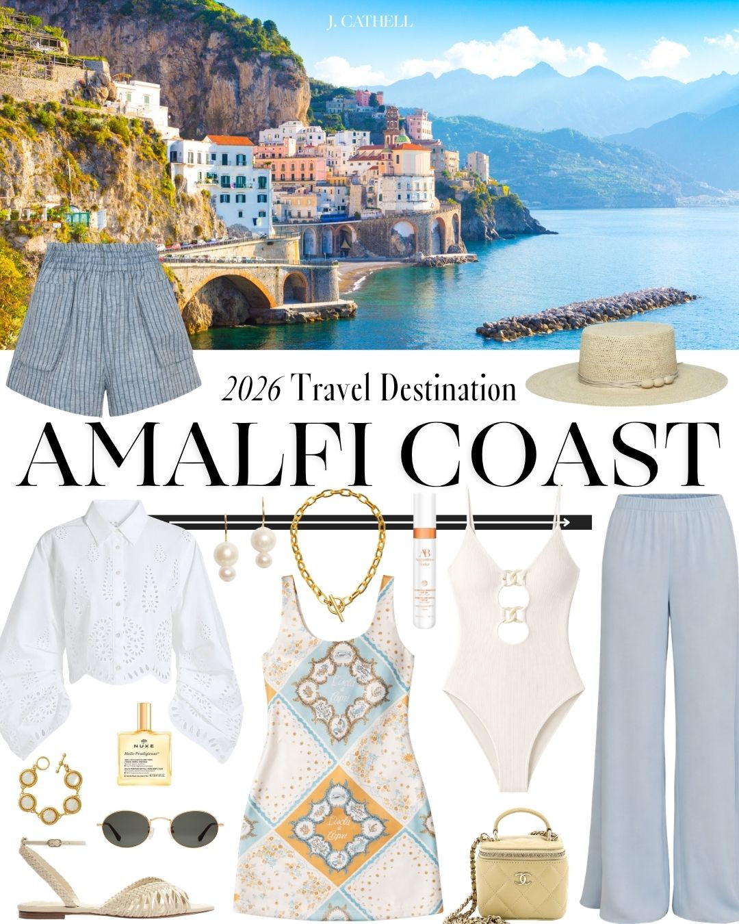 The Amalfi Coast, done right 🇮🇹✨

This is the trip—the one you think about for years. Ravello, Positano, Capri… private boats, unforgettable dinners, and the kind of views that don’t feel real. Every detail planned, every moment intentional.

Sharing the looks I’d pack for it all—from elevated day outfits to dinners that deserve something special. Save this for your dream trip and tap to shop. 🤍#AmalfiCoast #ItalyTravel #LuxuryTravel #VacationStyle #EuroSummer #LTKFinds 

 

#LTKTravel #LTKootd #LTKOver40 #LTKTravel