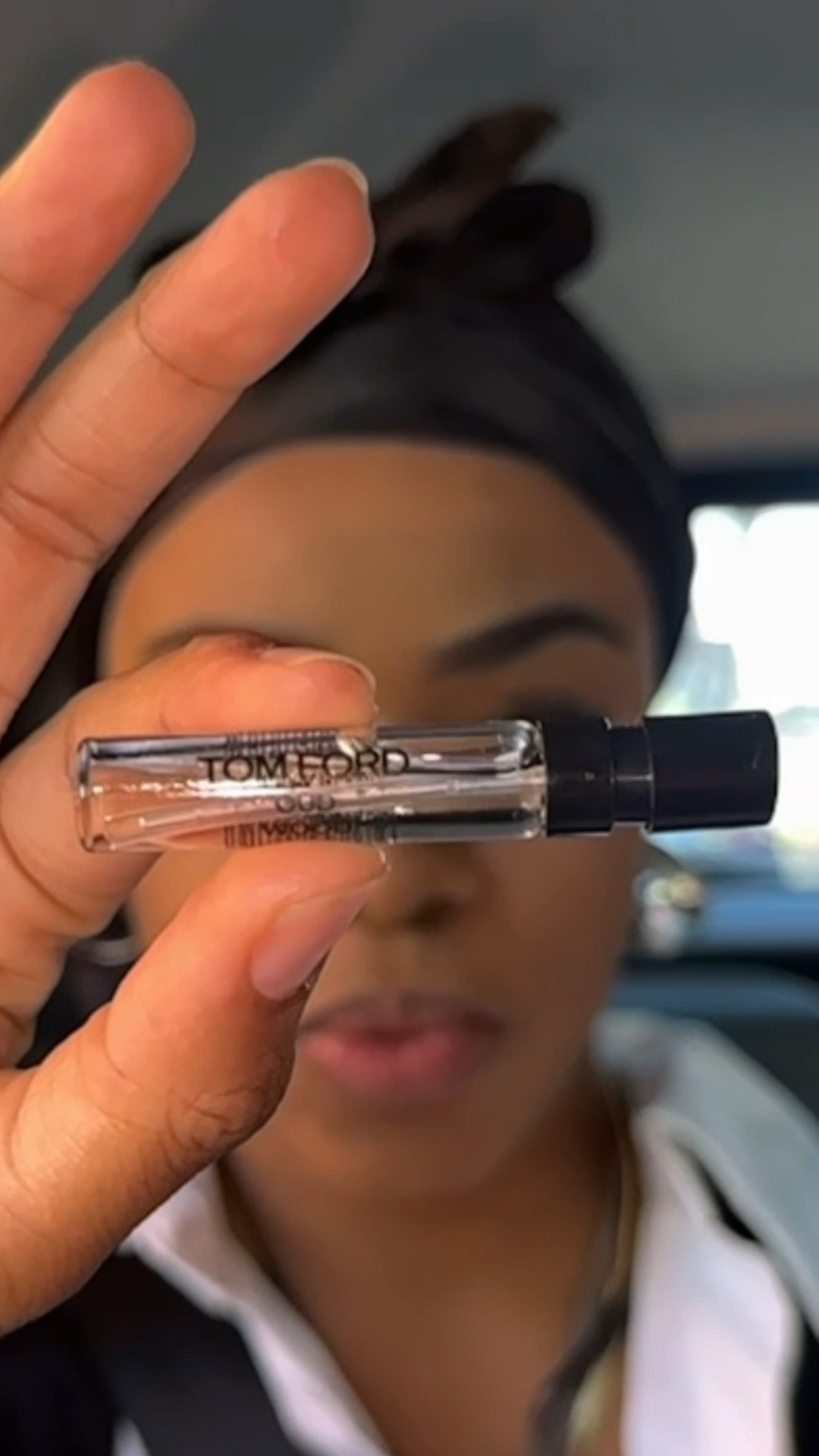 I attended #CultureCon 2025 🚀
Fragrance of Day 1: #TomFord OUD ✨ 

When will I ever be ready when I leave the house 😆 Adding the finishing touches during my Lyft ride! 

#perfume #fragrance #oud #grwm 

#LTKStyleTip #LTKItBag #LTKBeauty