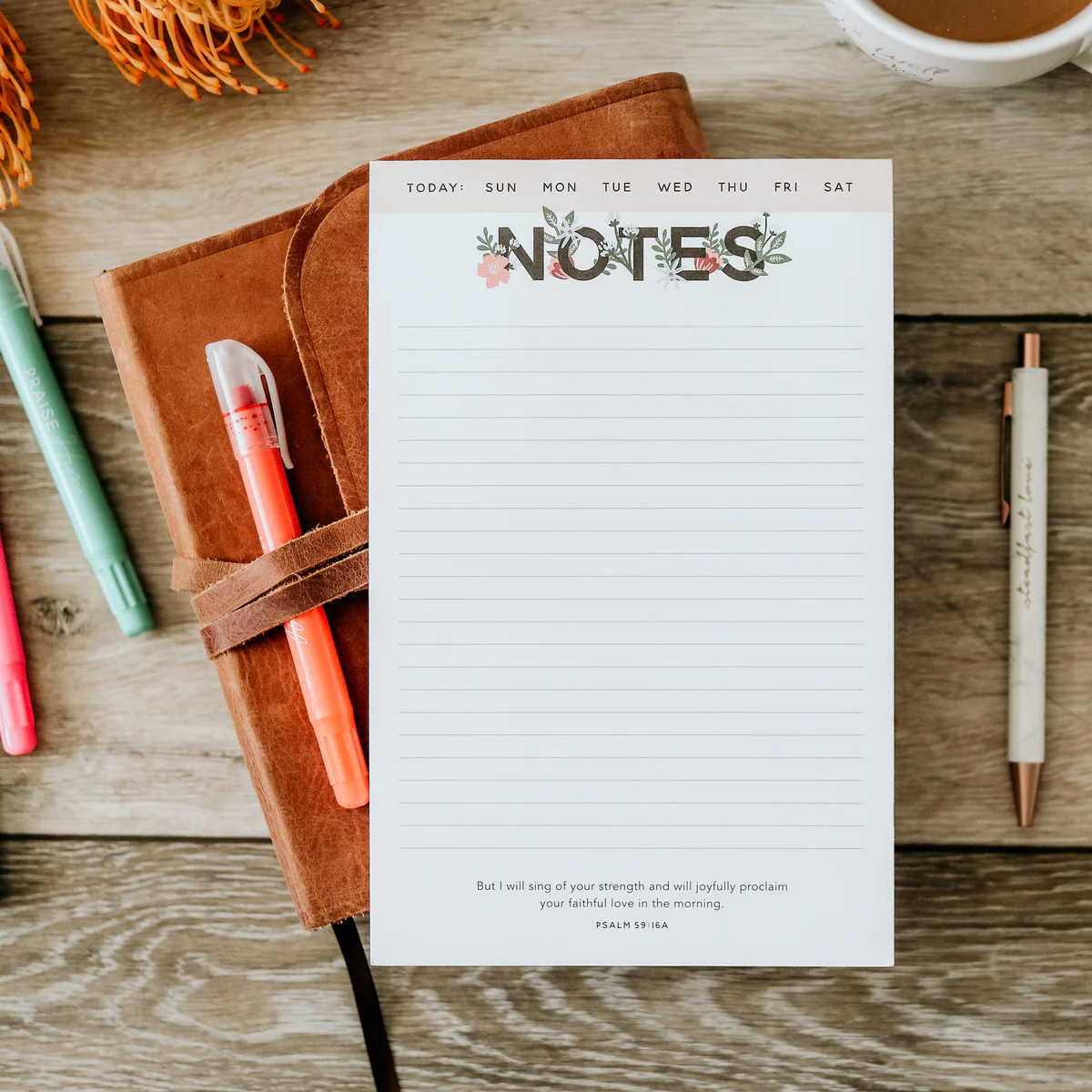 Wildflower Notepad | The Daily Grace Co.