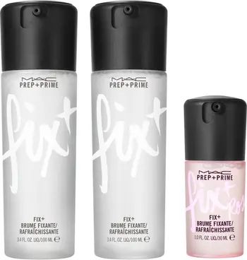 MAC Cosmetics Boldly Bare Fix+ Setting Spray Duo $76 Value | Nordstrom | Nordstrom