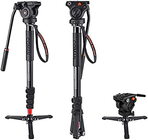Monopod, COMAN KX3232 73.2 inch Professional Monopod Tripod Lightweight Aluminum Telescopic Camer... | Amazon (US)