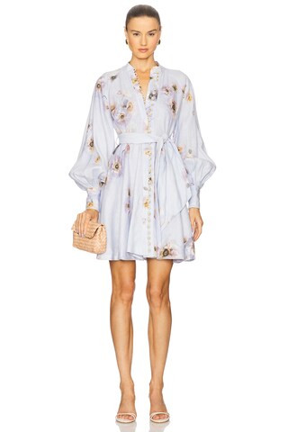Zimmermann Fit & Flare Dress in Lilac Poppy from Revolve.com | Revolve Clothing (Global)