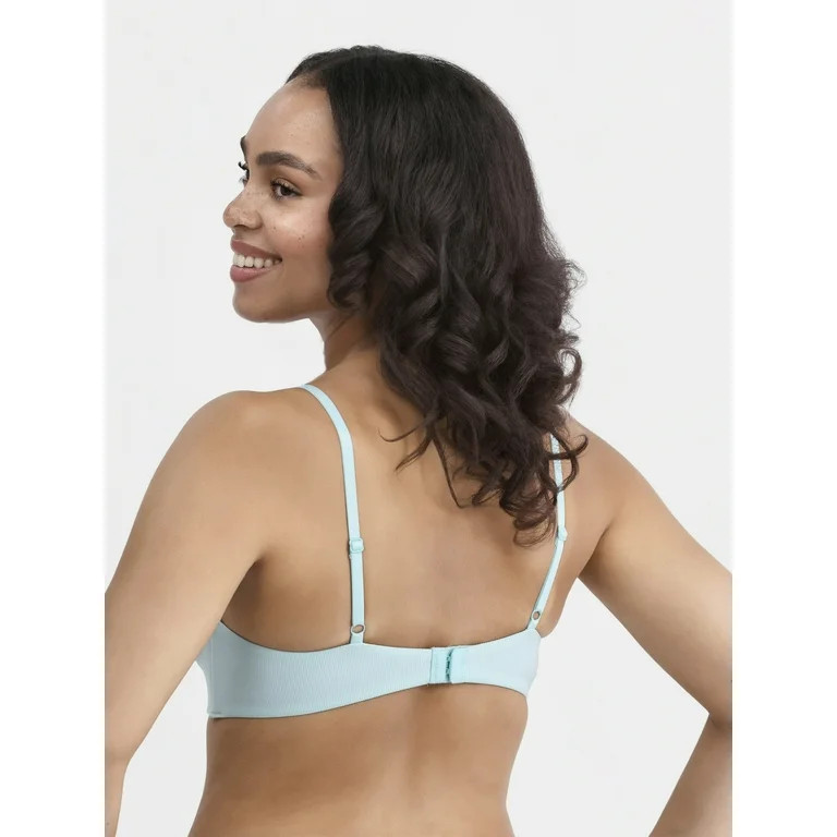 No Boundaries Wireless Rib T-Shirt Bra, Women's and Women's Plus | Walmart (US)