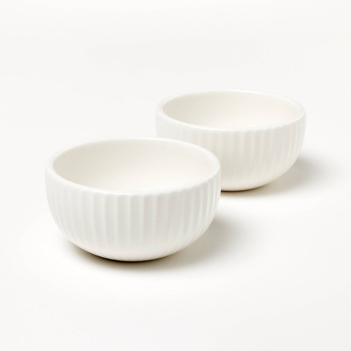 Earthenware 2pk Mini Pinch Bowls Cream - Figmint™ | Target