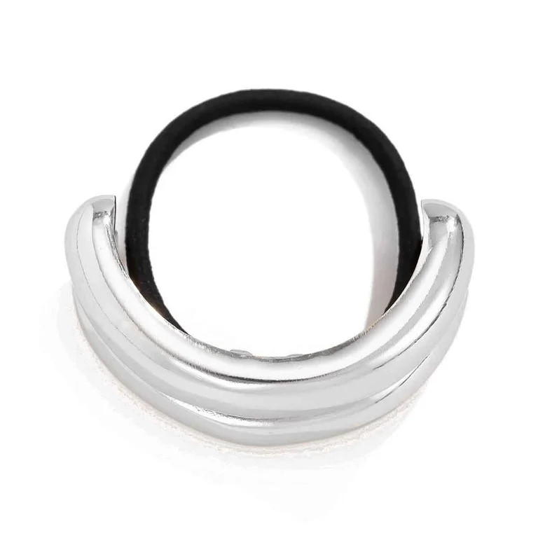 Harliver Metal Hair Tie Ponytail Hair Cuff, Fashion Ellipse Elastic Hair Band, Geometric Hollow G... | Walmart (US)
