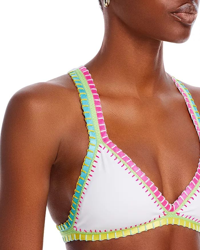 Platinum inspired by Solange Ferrarini Crochet Trim Bikini Top Women - Bloomingdale's | Bloomingdale's (US)