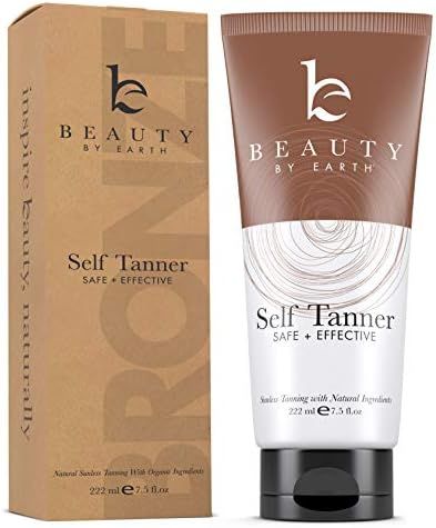 Self Tanner - With Organic Aloe Vera & Shea Butter, Sunless Tanning Lotion and Bronzer Buildable ... | Amazon (US)