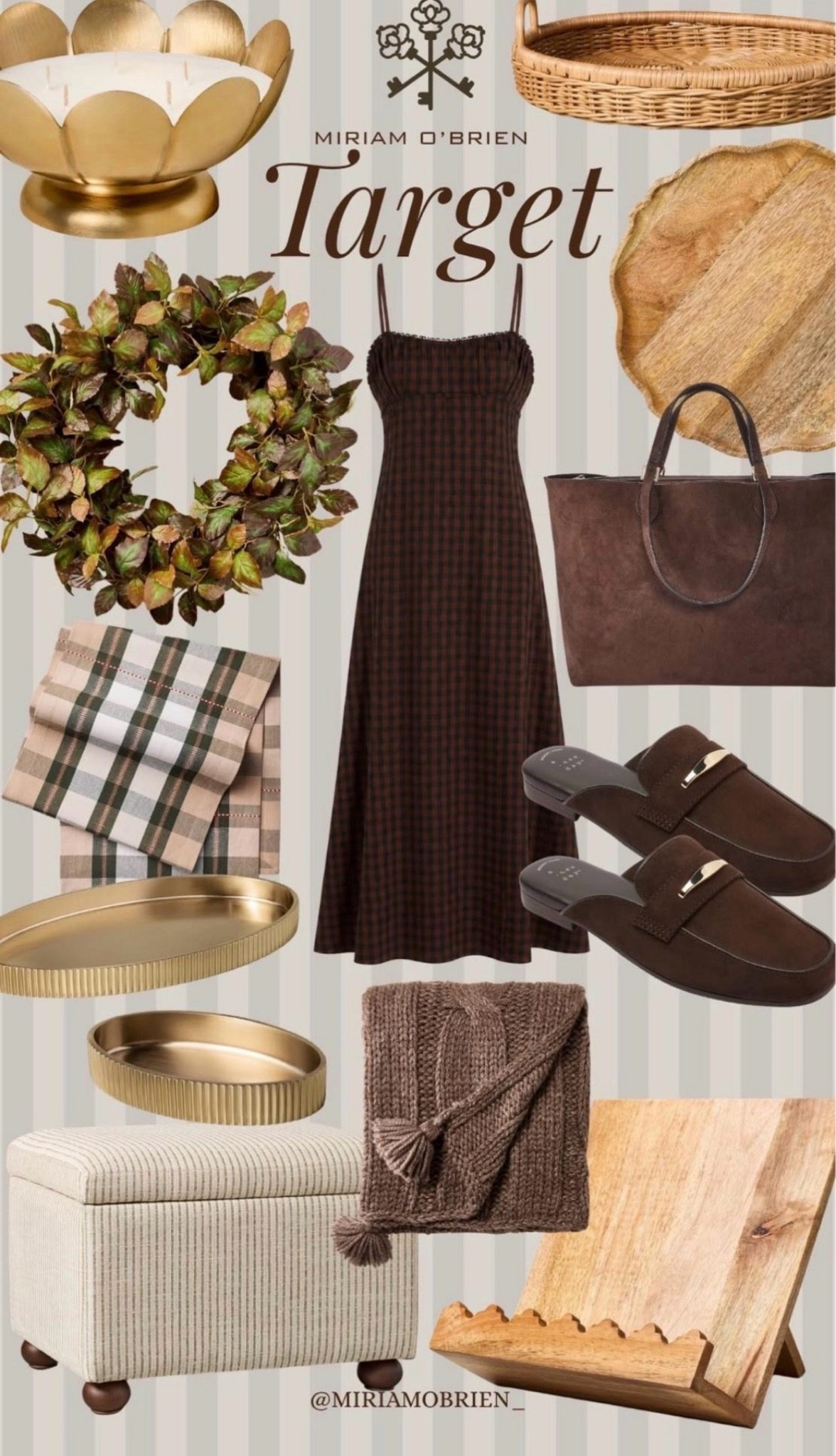 The Target finds I’m loving for a cozy fall refresh. 🤎🍂
Think warm wood, woven textures, rich chocolate brown, plaid, gold accents, cozy layers, and timeless pieces that work beautifully throughout the season.
Whether you're refreshing your wardrobe or your home, these are such good finds. ✨
Shop everything on LTK!
Follow @miriamobrien on Instagram and TikTok 🤍
#LTKFinds #LTKHome #LTKFashion #LTKShopping #LTKCreator #TargetFinds #TargetHome #TargetStyle #FallDecor #FallFashion #FallFinds #CozyHome #ClassicStyle #TraditionalHome #ShopMyFinds