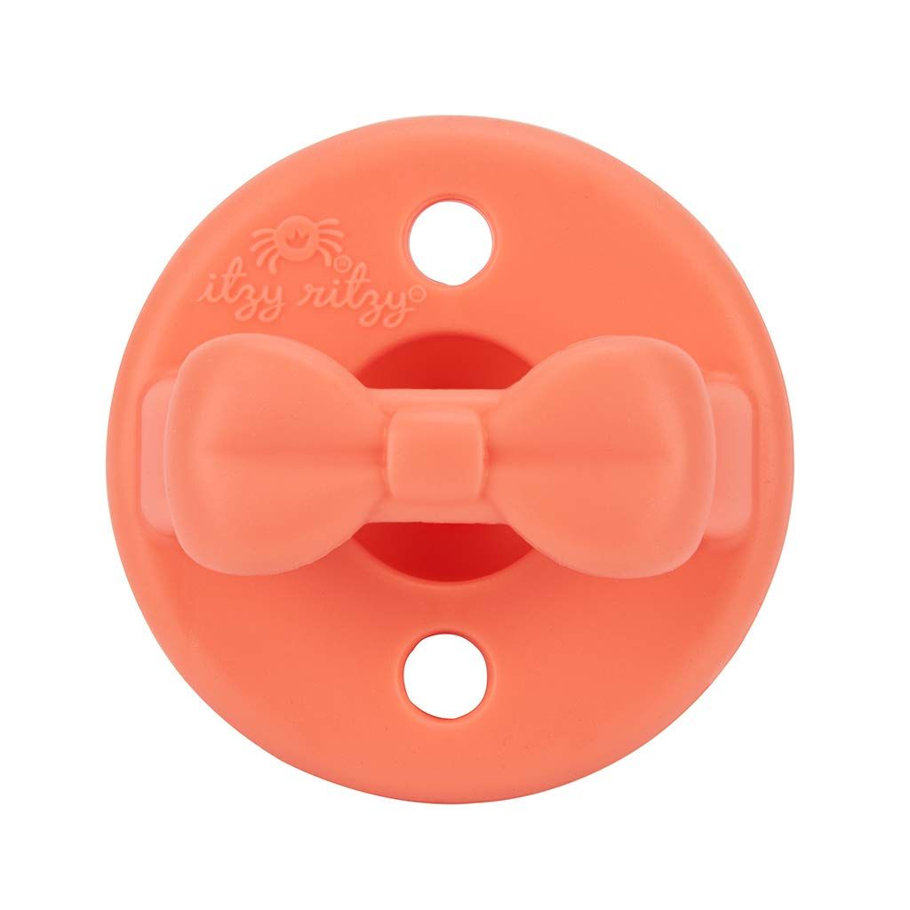 Itzy Ritzy Sweetie Soother Pacifier Set of 2, Aquamarine & Peach | Amazon (US)