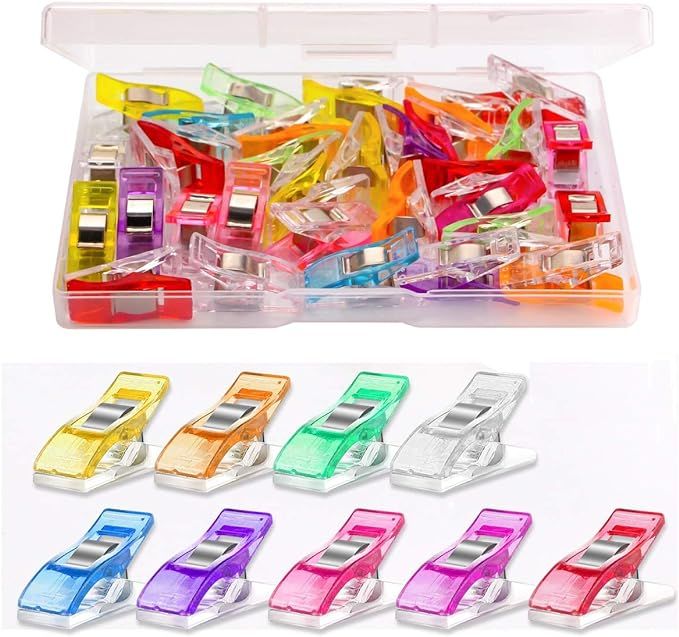 Multipurpose Sewing Clips 30 Pcs Premium Quilting Clips Assorted Colors Fabric Clips for Sewing S... | Amazon (US)