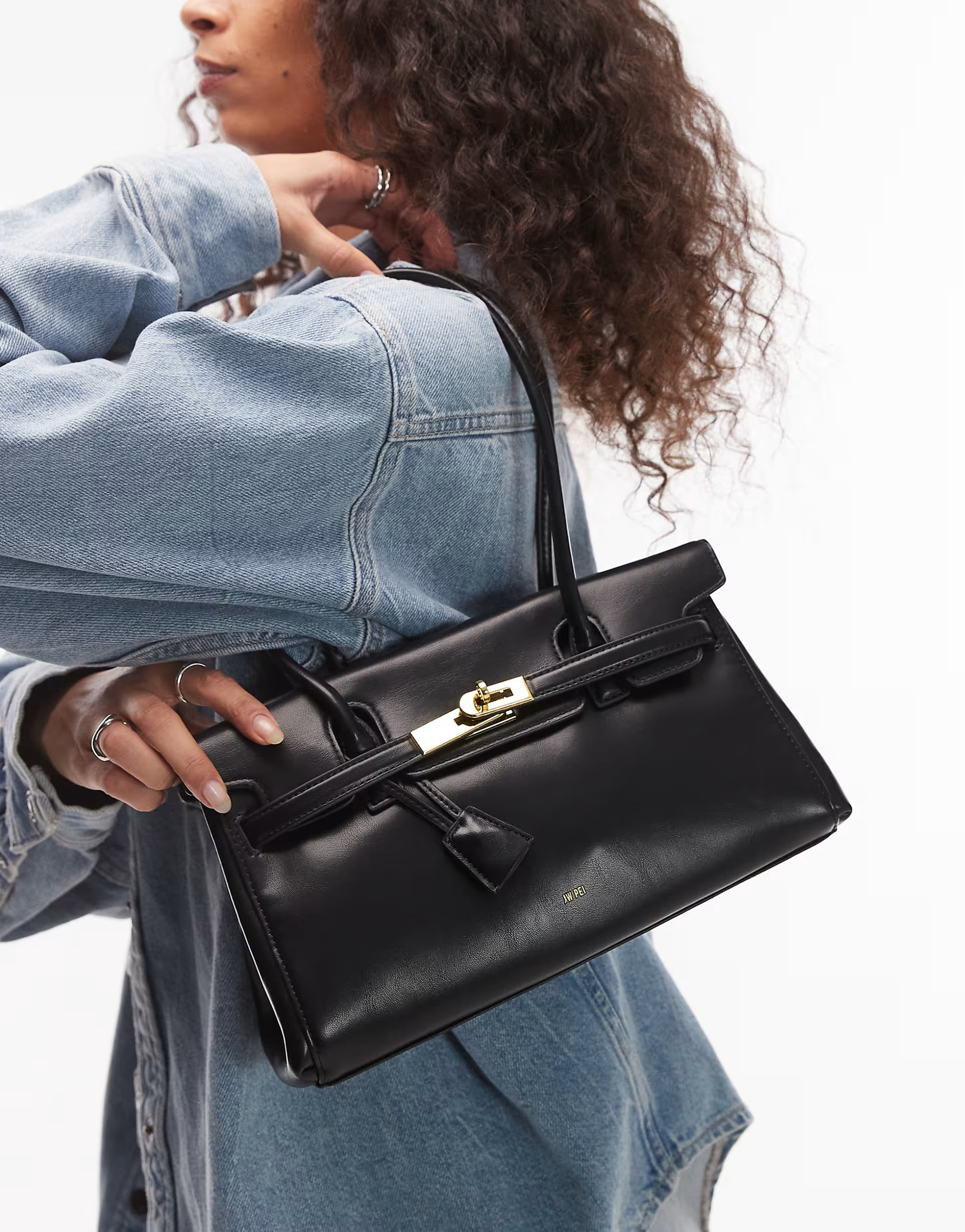 JW PEI Yara tote shoulder bag in black  | ASOS | ASOS (Global)