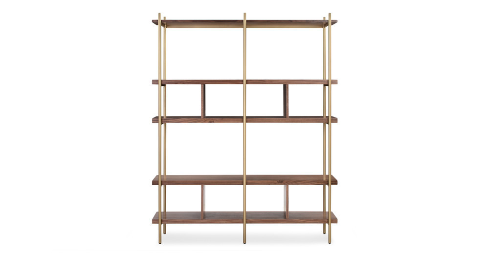 Urbane 51" Bookshelf, Walnut | Kardiel