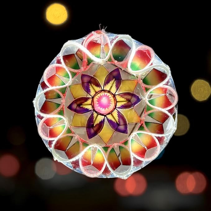 Capiz Christmas Lantern with LED Lights 12 Inches – Traditional Holiday Décor, Handcrafted Par... | Amazon (US)