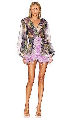 Bronx and Banco Farah Mini Multi Feather Dress in Multi Lilac from Revolve.com | Revolve Clothing (Global)