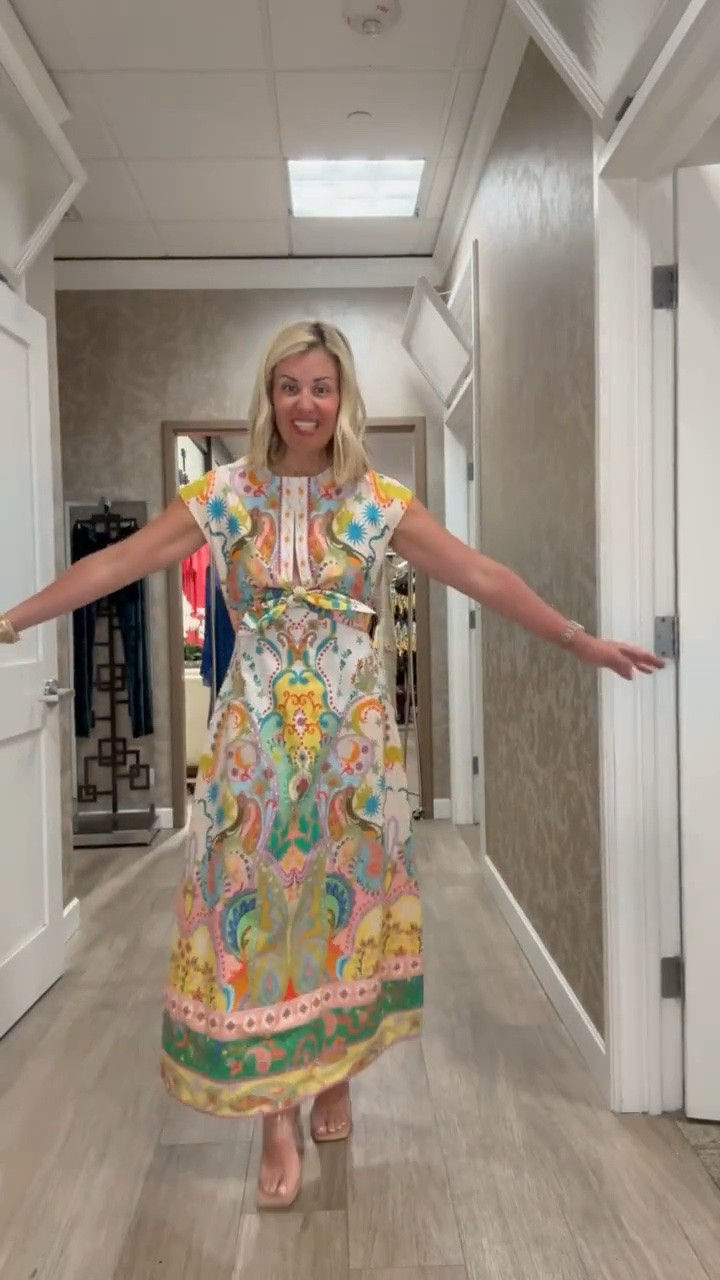 Color obsessed and the fit is perfection!! This one is definitely coming home with me! I’m wearing a size 2 (it is generous in the chest) and 8 in heels . 

#LTKdayinmylife #LTKmomlife #LTKOver40