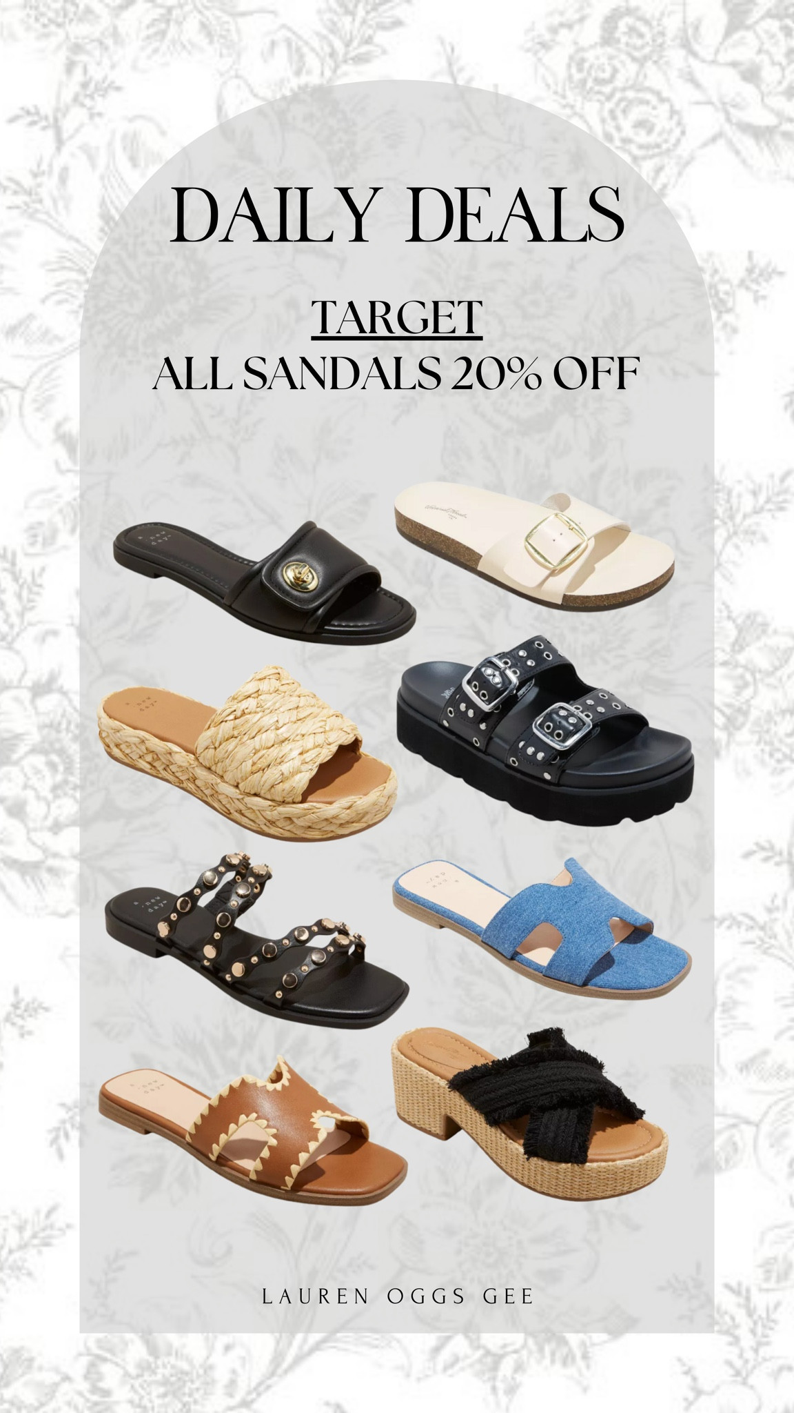 The deals today just keep coming! Another deal from Target, and this one is for 20% off their summer sandals. So many different style options from heels and wedges, to slides and platforms. Happy shopping! 

#LTKSummerSales #LTKFindsUnder50 #LTKSaleAlert