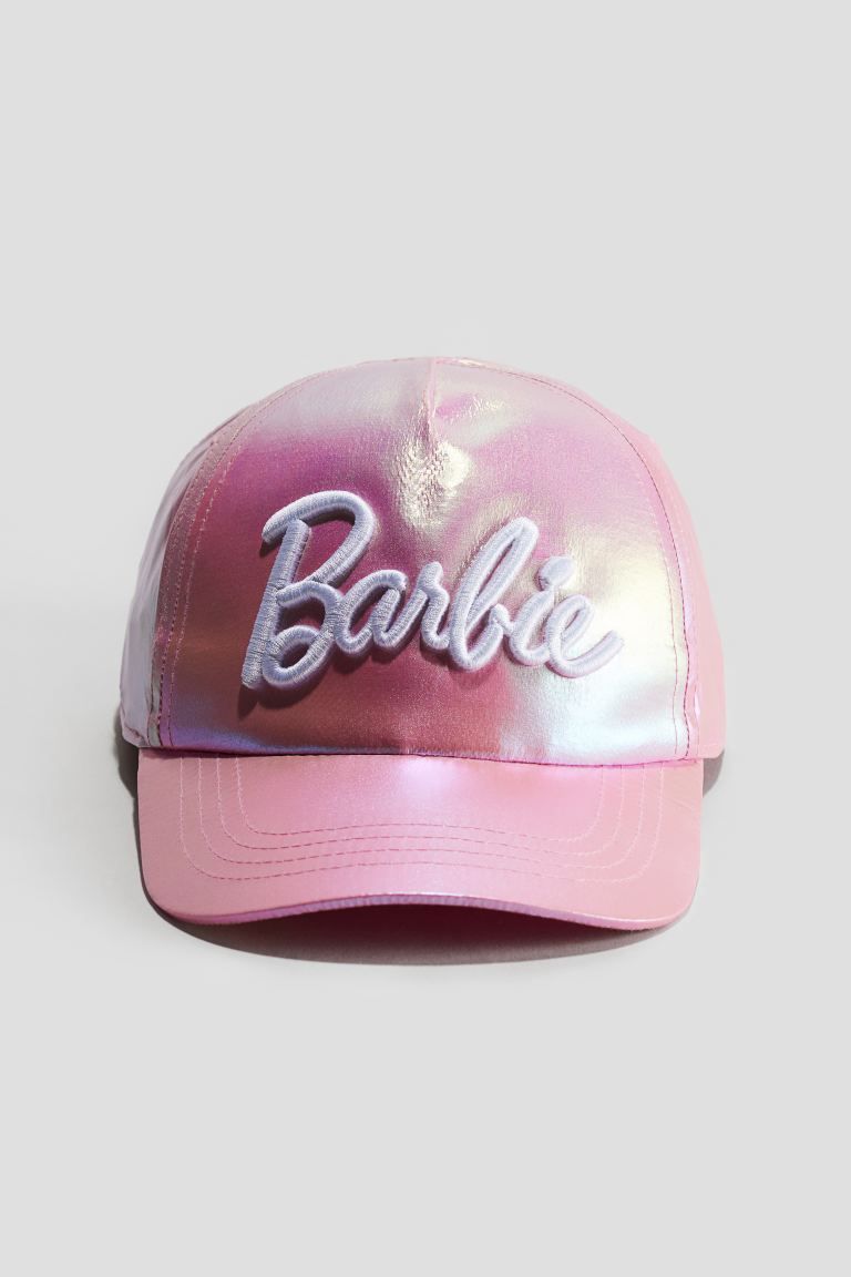 Printed Cap - Pink/Barbie - Kids | H&M US | H&M (US + CA)