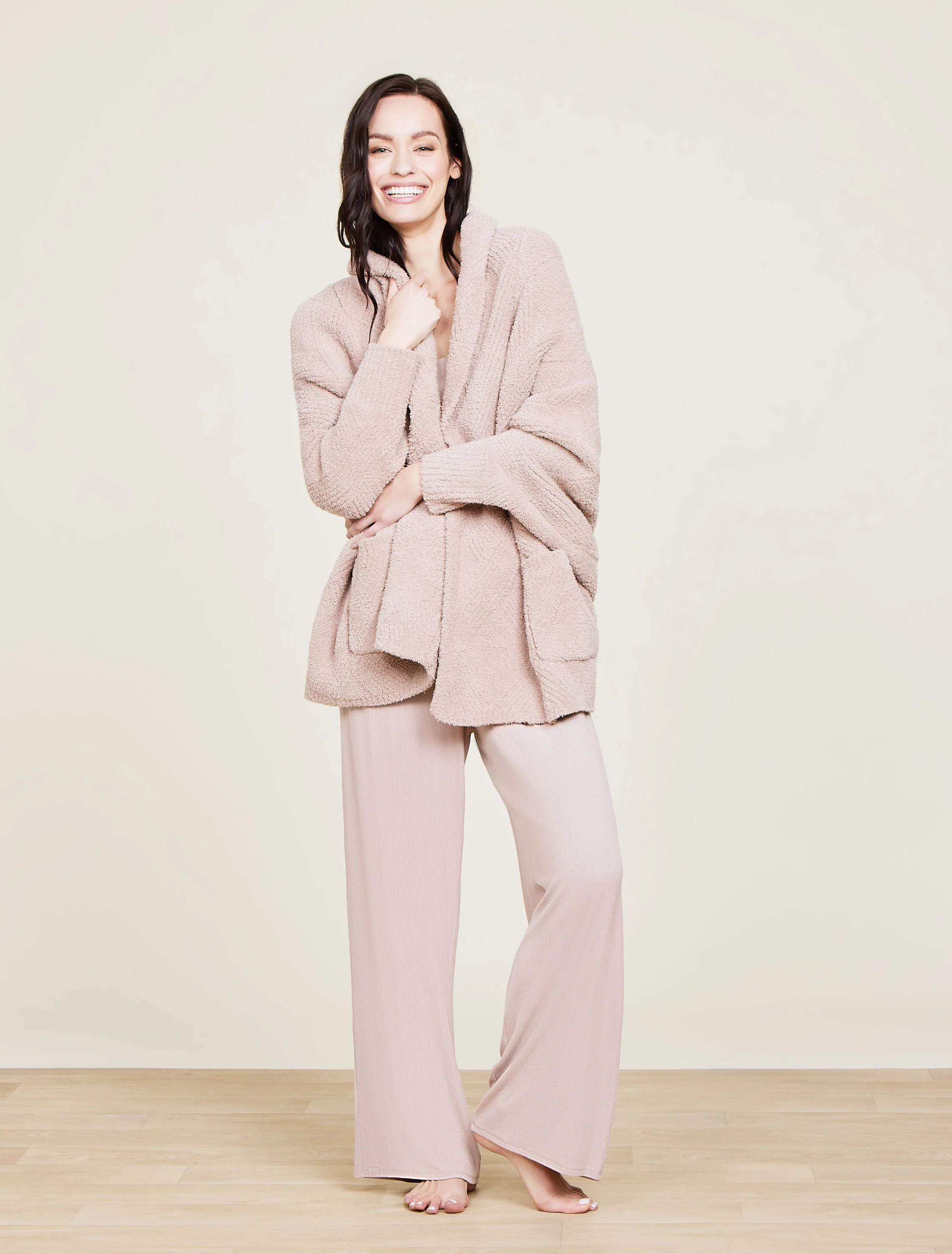 CozyChic® Cable Weave Blanket Wrap | Barefoot Dreams