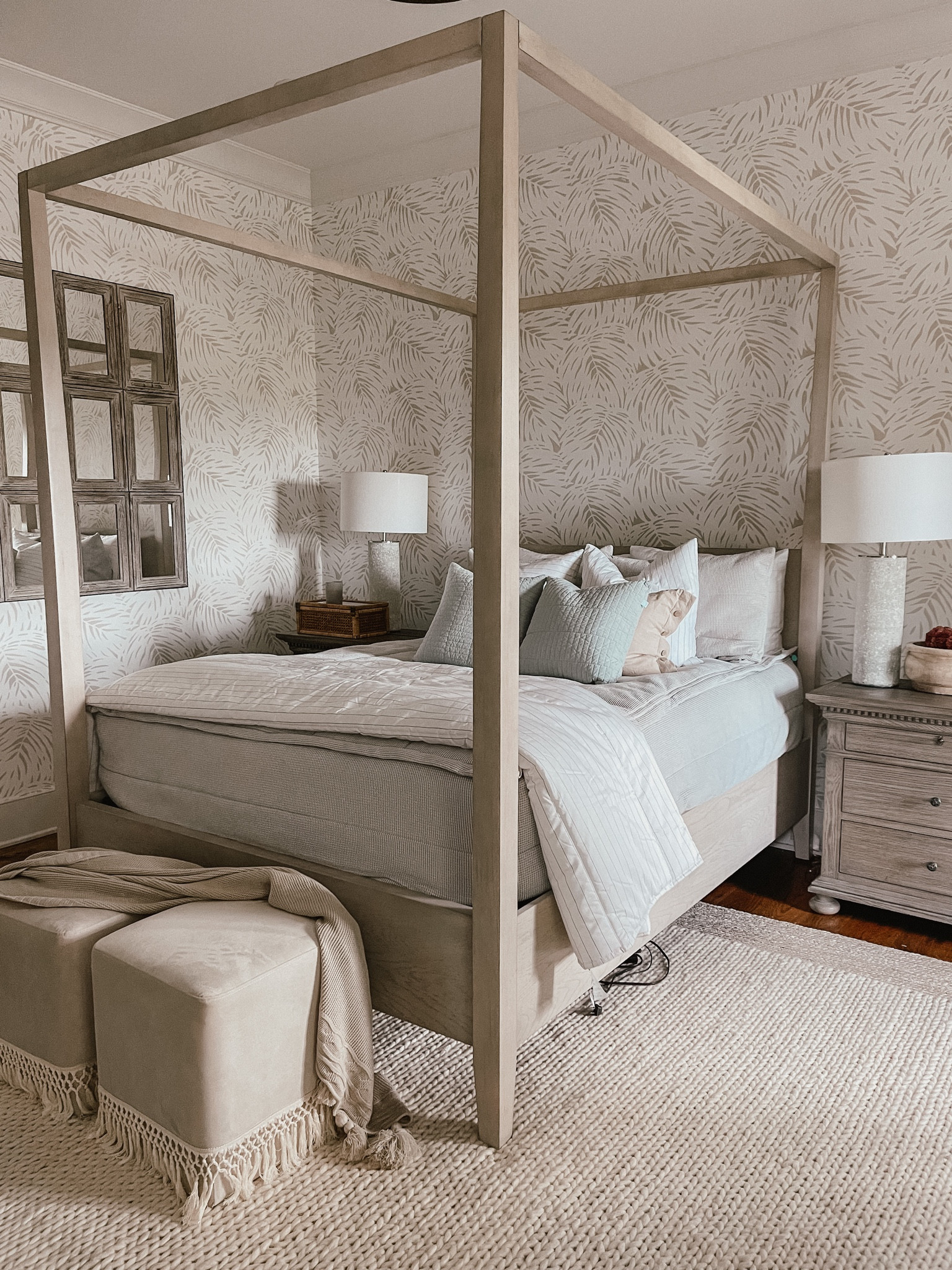 Guest bedroom refresh with new wallpaper from Serena & Lily is on sale for 20% with code: SPLASH

#LTKhome #LTKFind #LTKsalealert