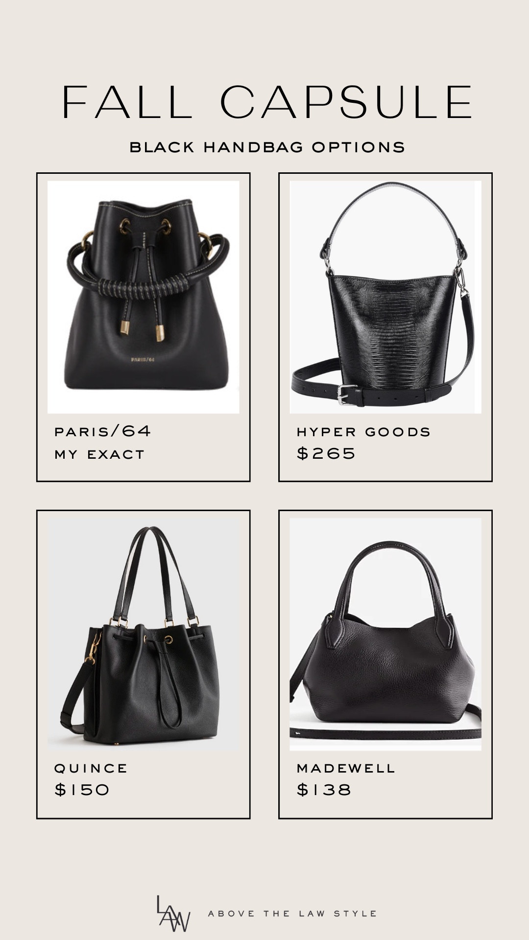 Winter Capsule: Black Handbag

#LTKOver40 #LTKItBag #LTKStyleTip