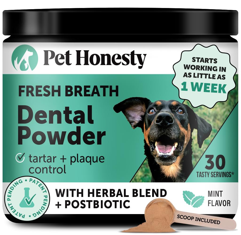 Dog Breath Freshener Dental Powder for Teeth Cleaning Plaque Off, Dental Care for Dogs, Tartar Re... | Amazon (US)