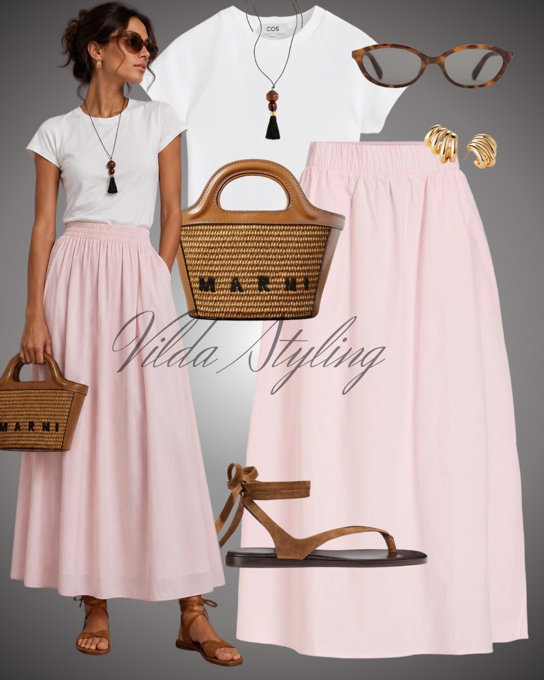 Casual & Chic
✨ Soft pink + crisp white = the perfect summer combo. Effortlessly chic, feminine, and easy to wear from brunch to sunset strolls. 🤍🌸

#LTKStyle #SummerOutfit #MidiSkirtStyle #EffortlessFashion #VildaStyling

#LTKsummer #LTKeurope #LTKstyletip