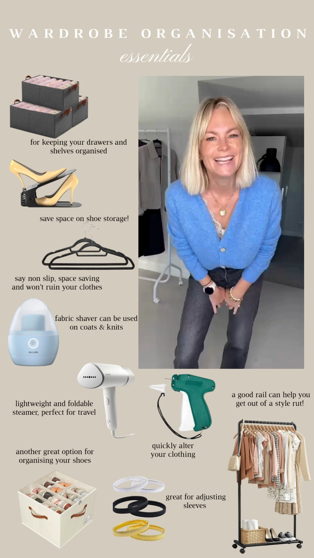 Wardrobe organisation and maintenance essentials, all included in the Amazon Prime sale! 

Organisational, wardrobe refresh, declutter, organise your wardrobe, clothes and accessories storage  

 

#LTKxAmazon #LTKstyletip #LTKuk