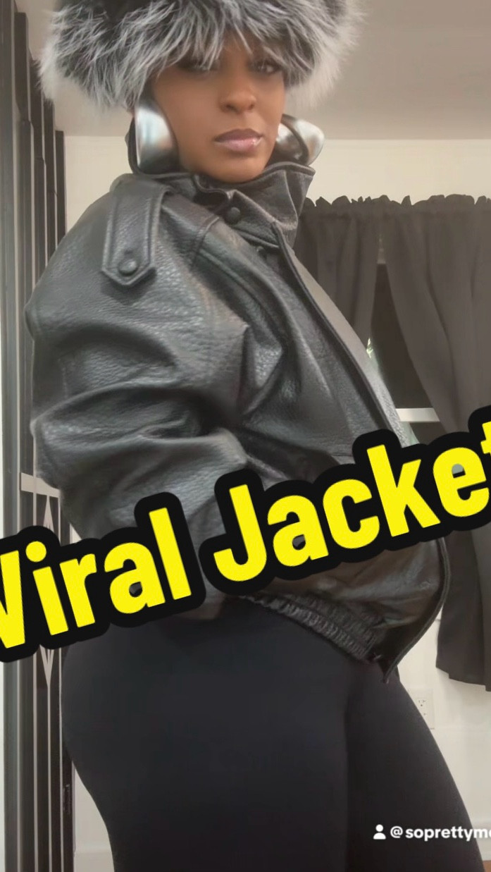 Jacket is oversized, material is great and looks expensive. Can be worn multiple different ways. Im wearing a small sells out fast! 🔥