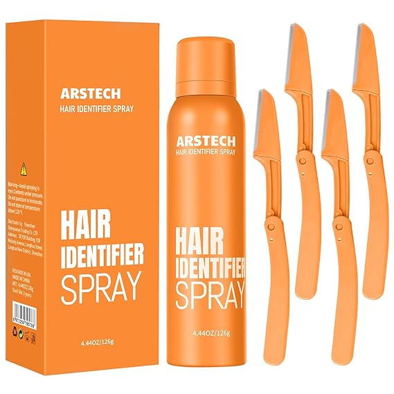 Hair Identifier Spray for Face Shaving Dermaplaning Tool Dermaplane Razor for Women Face Skin Bod... | Amazon (US)