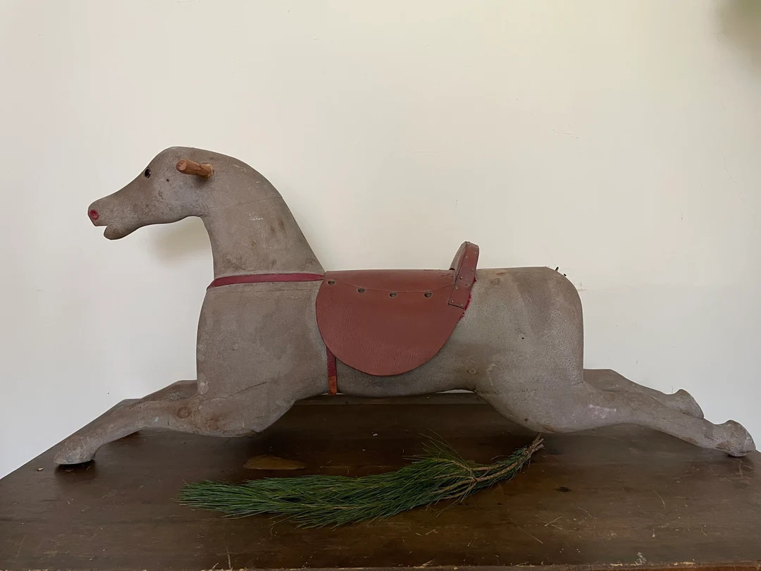 Antique Rocking Horse Body - Etsy | Etsy (US)