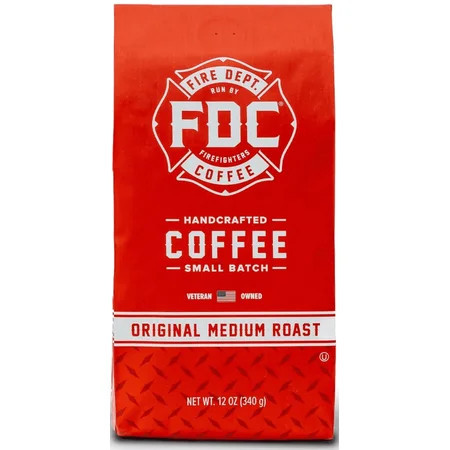 Fire Department Coffee, Original Medium Roast, Premium Ground Coffee, 12 oz | Walmart (US)