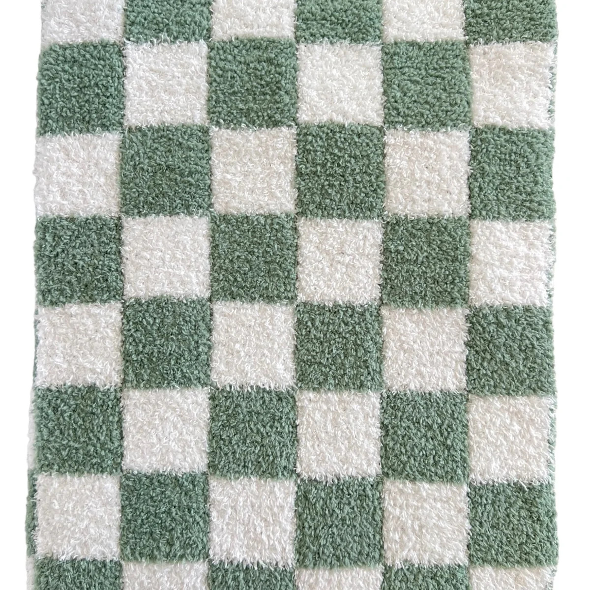 Phufy® Bliss Checkerboard Blanket, Sage | SpearmintLOVE