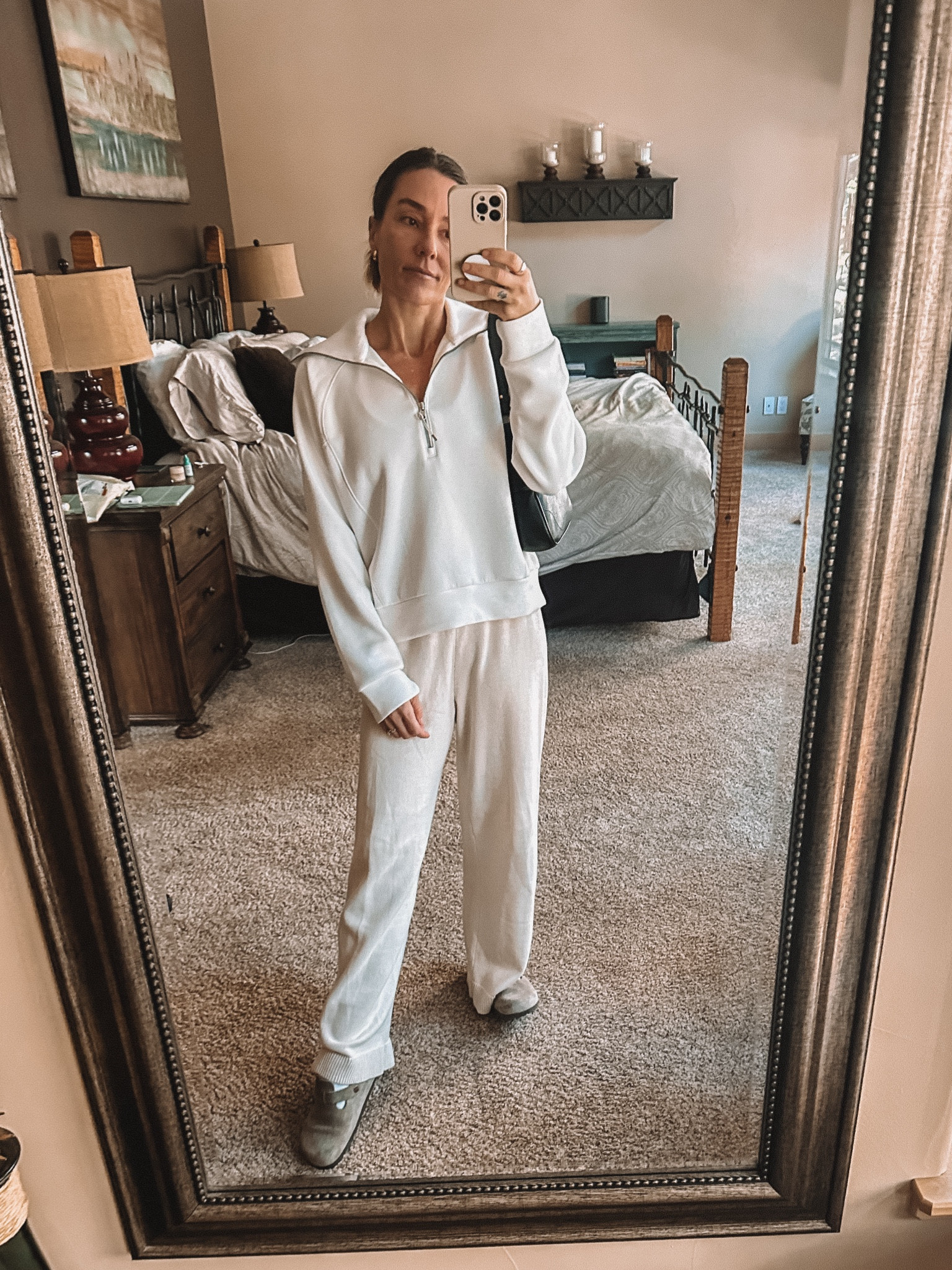 All about that cozy life when I’m going through IVF. 
Obsessed with this Spanx half zip, so much so I have it in 3 colors 😍
And these sweater pants from Gap are super cozy, and fit better than the pair I previously had from Amazon. 
Linking both 😚

#LTKFindsUnder100 #LTKStyleTip #LTKFitness