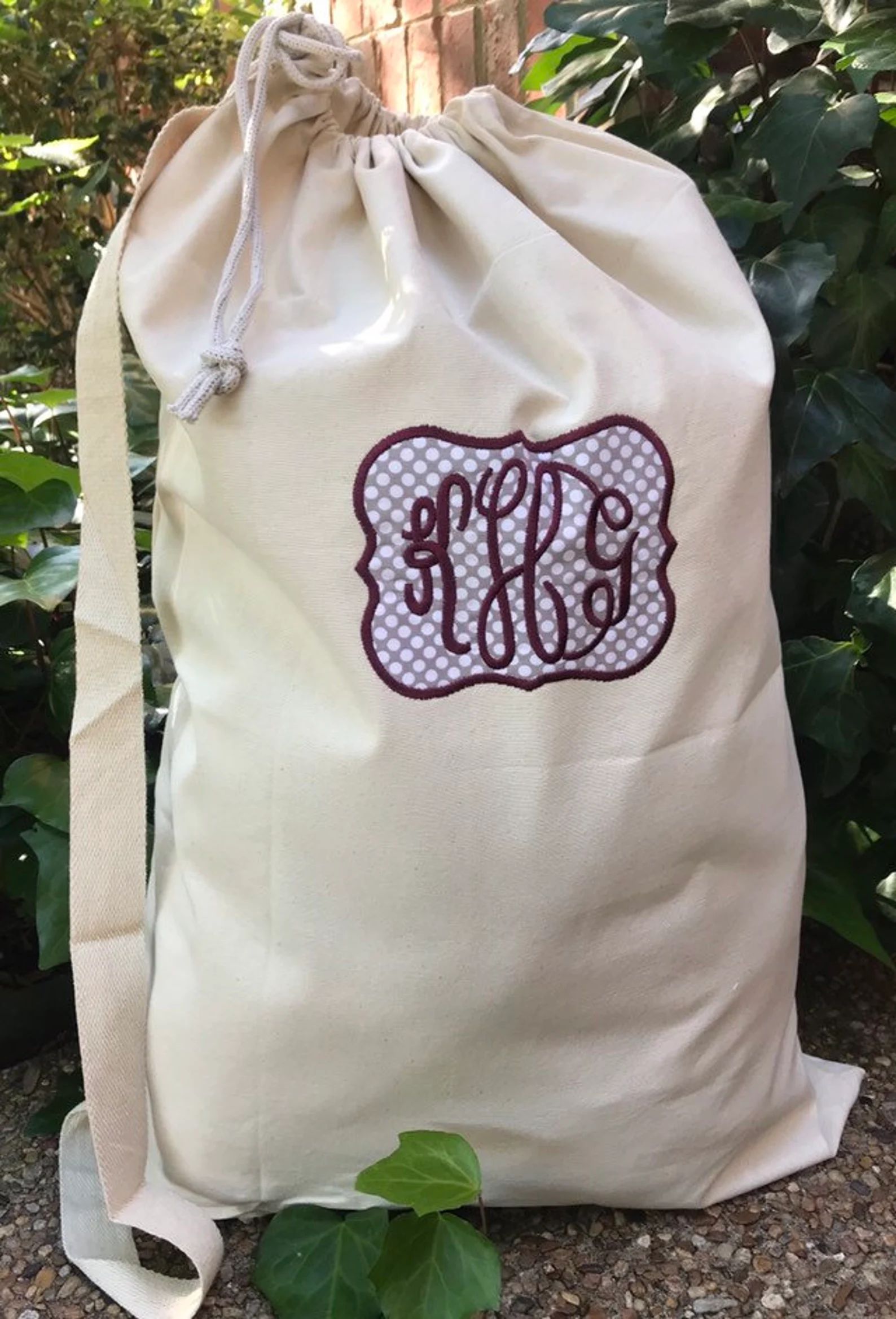 Personalized Laundry Bag, Canvas Laundry Bag | Etsy (US)
