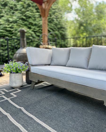 Finally getting to an enjoy a weekend with nice weather ☀️ we added this daybed/couch to the outdoor seating around the pool and love it! 

Pool deck // outdoor furniture // patio decor // patio styling // concrete planters // Amazon outdoor home finds 

#LTKFamily #LTKSeasonal #LTKHome